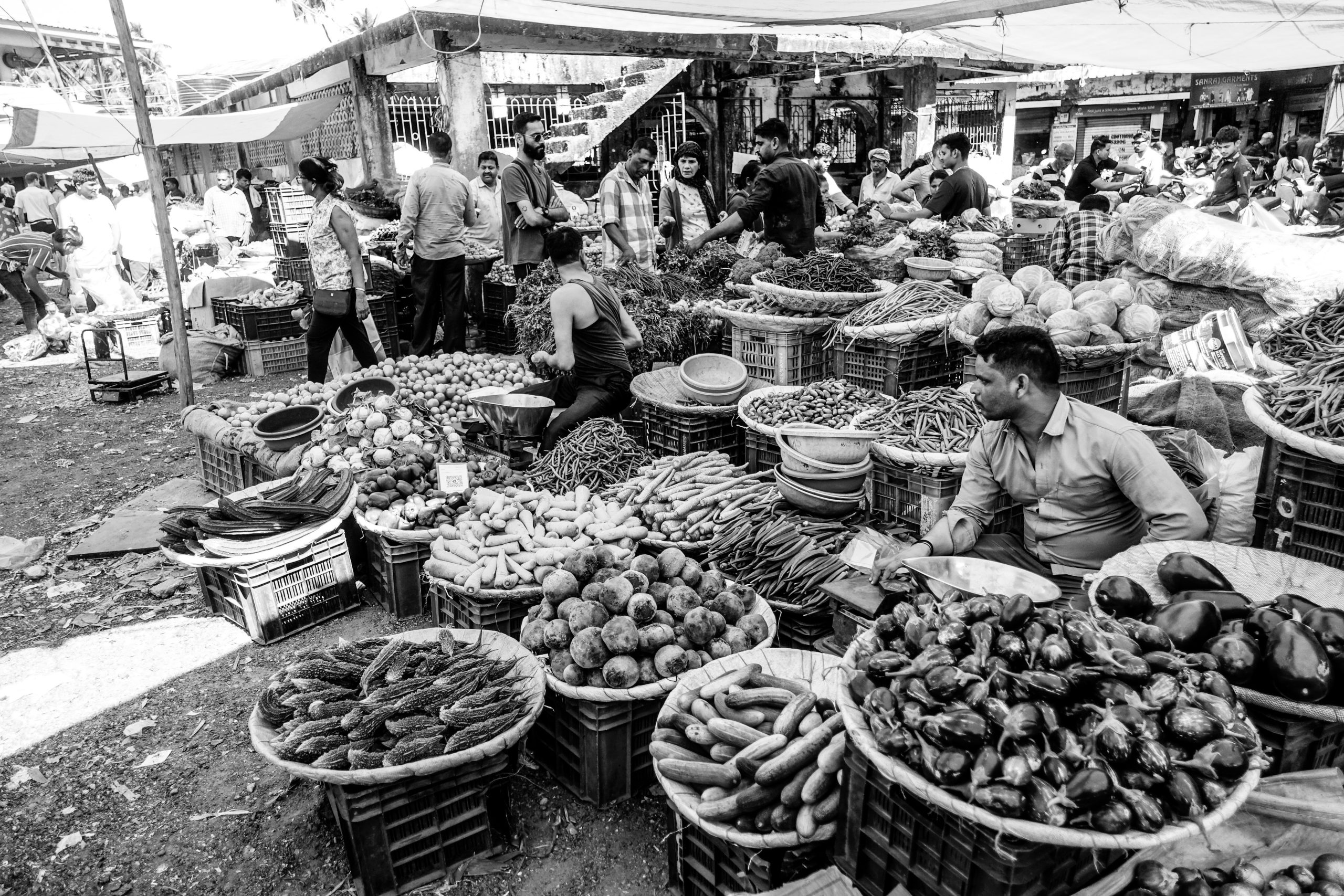 Indian market day