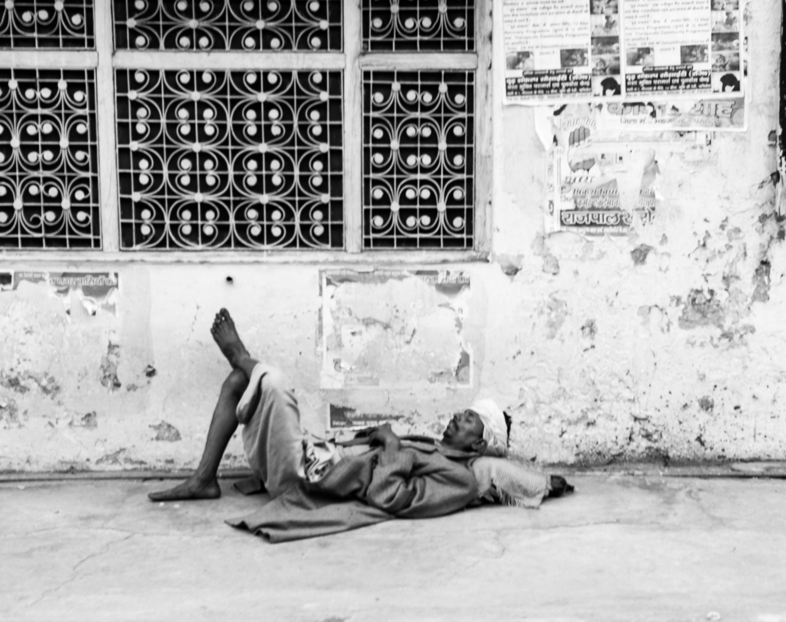 sleeping man